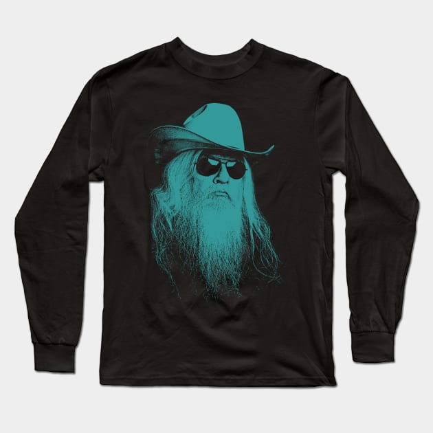 Leon Russell // 90s Aesthetic Design Long Sleeve T-Shirt by Knockbackhaunt